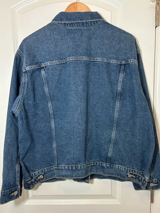 Old Navy Blue Denim Trucker Jacket - Picture 3 of 3